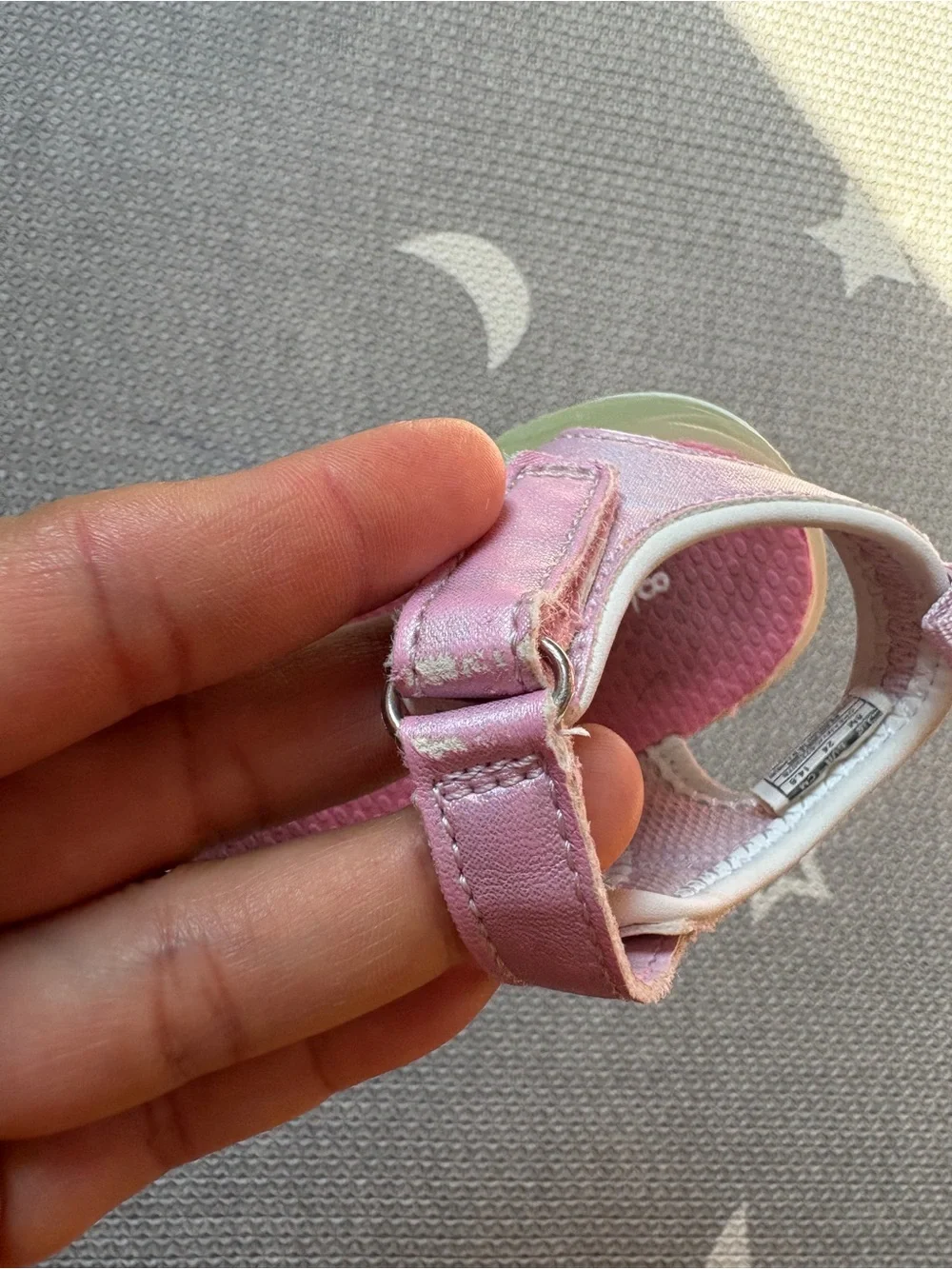Carter's Pink Unicorn Sandals with Mint Accent